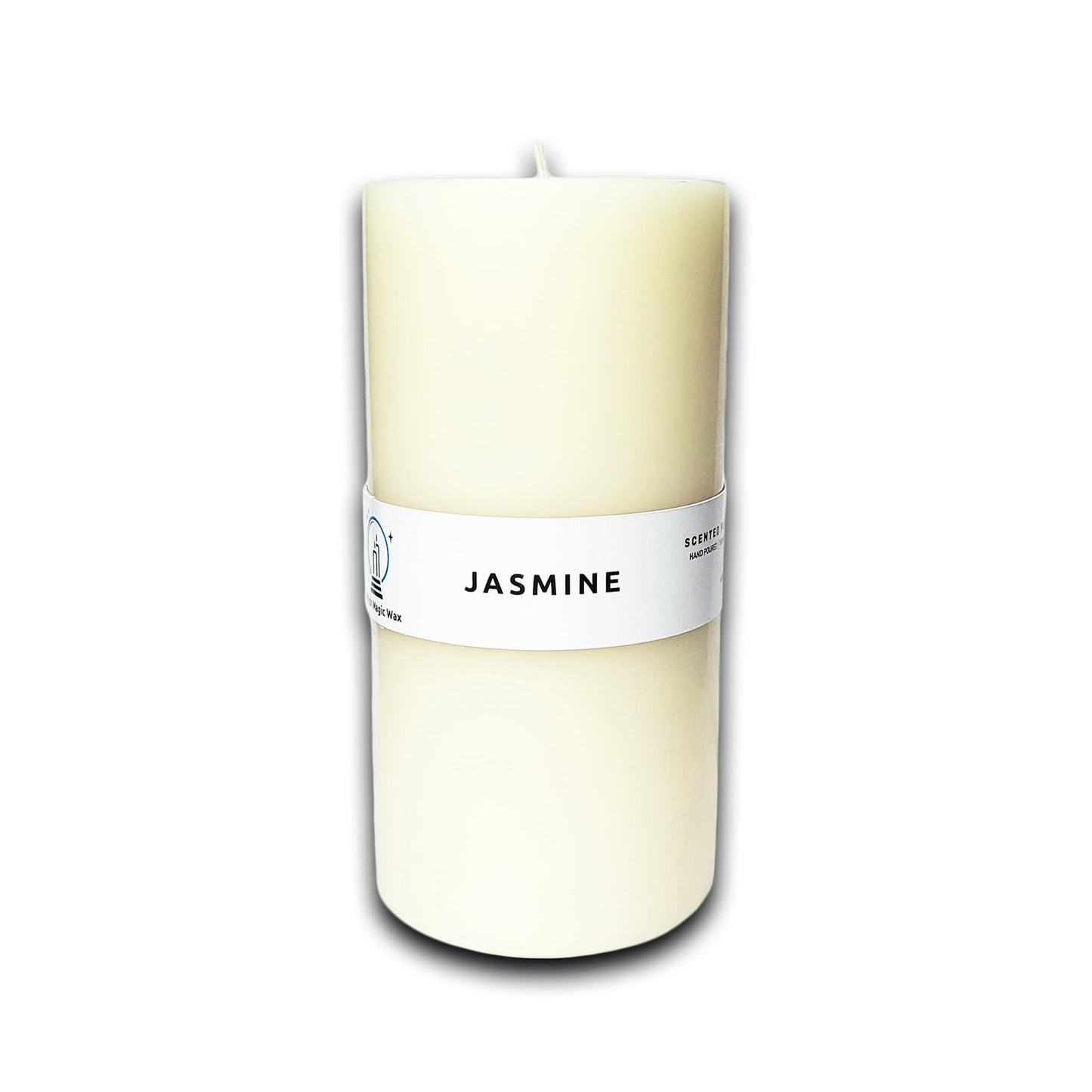 Jasmine Scented Paraffin Candle - Pillar - 600g