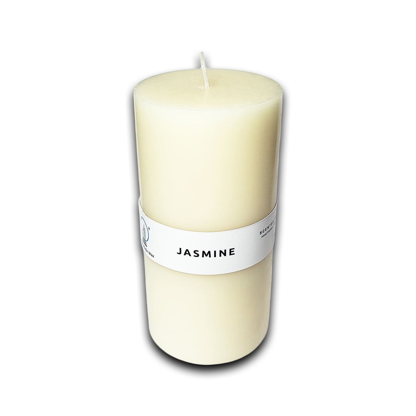 Jasmine Scented Paraffin Candle - Pillar - 600g