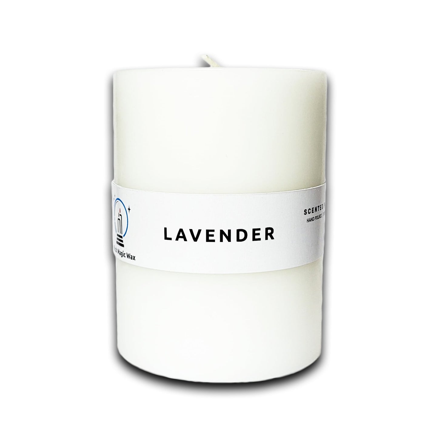 Lavender Scented Paraffin Candle - Pillar - 400g