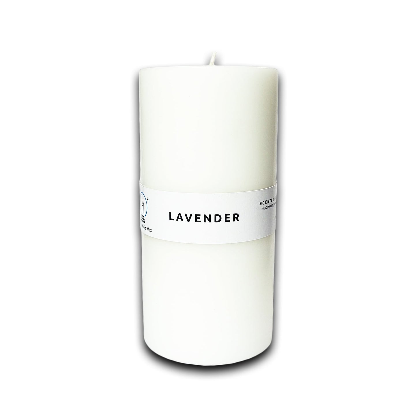 Lavender Scented Paraffin Candle - Pillar - 600g