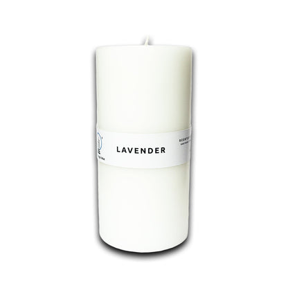 Lavender Scented Paraffin Candle - Pillar - 600g